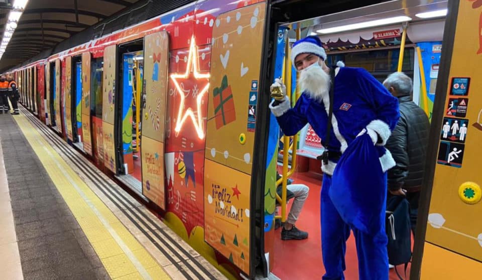 El Tren de la Navidad: unos vagones de la línea 6 se transforman por estas fechas