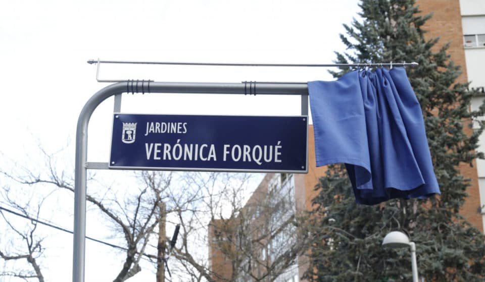 Verónica Forqué da el nombre desde hoy a unos jardines en Chamartín