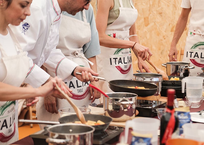 Taller de cocina en Passione Italia