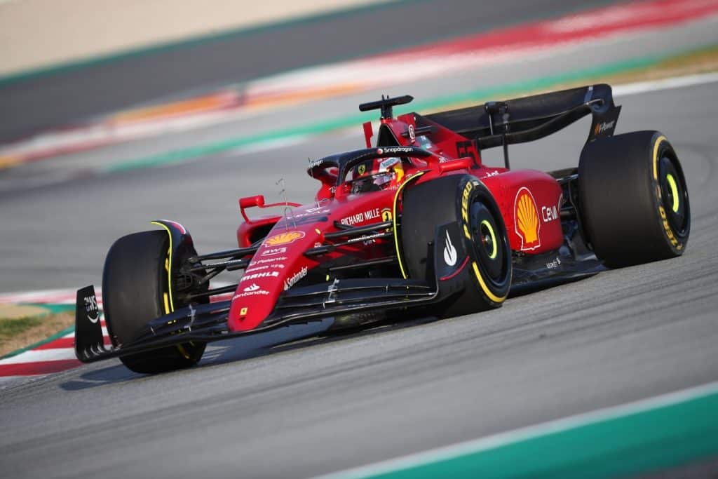 Carlos Sainz Barcelona, España - 26 de febrero de 2022: Prueba de pre-temporada F1